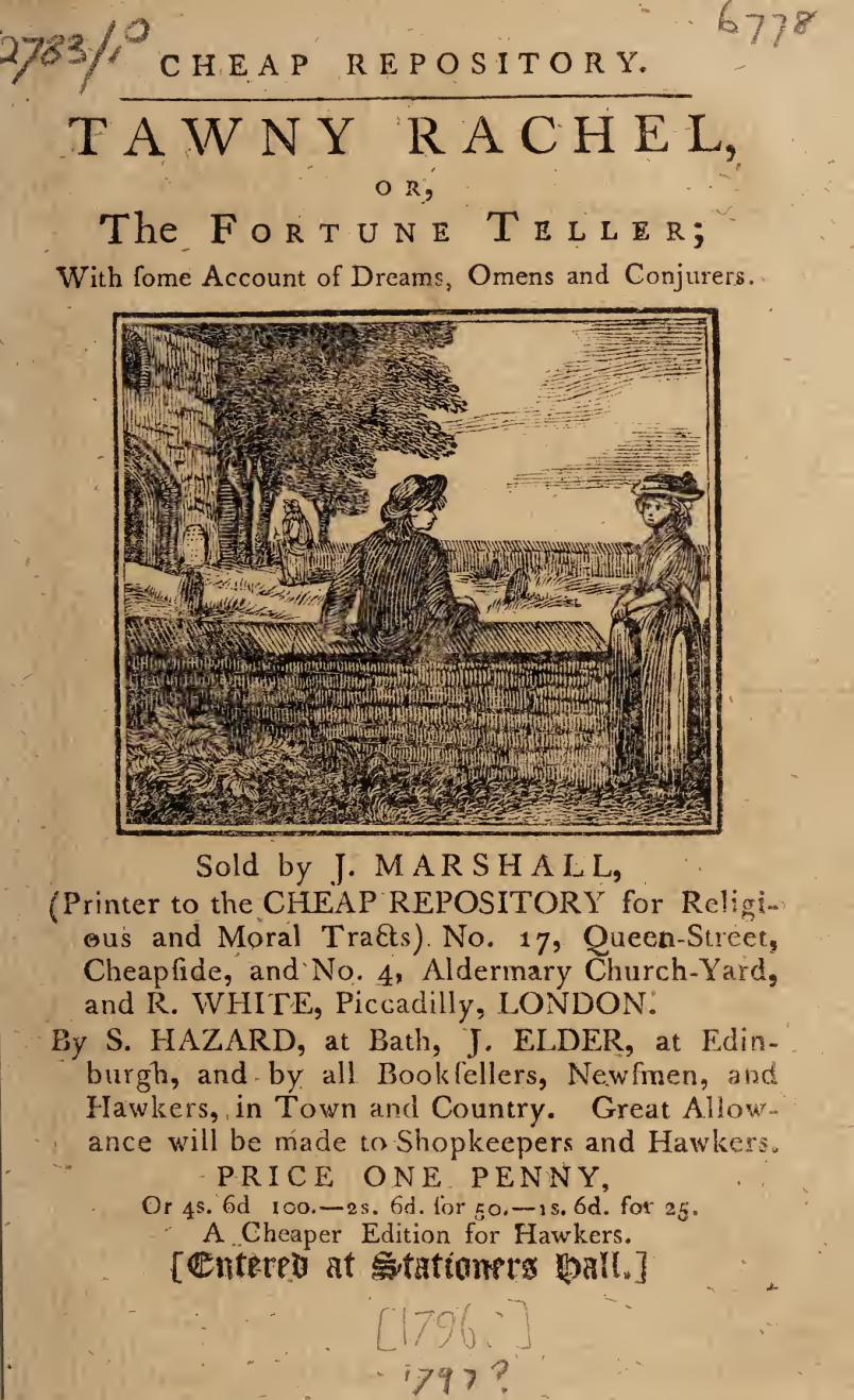 Tawny Rachel, Or, the Fortune Teller cover
