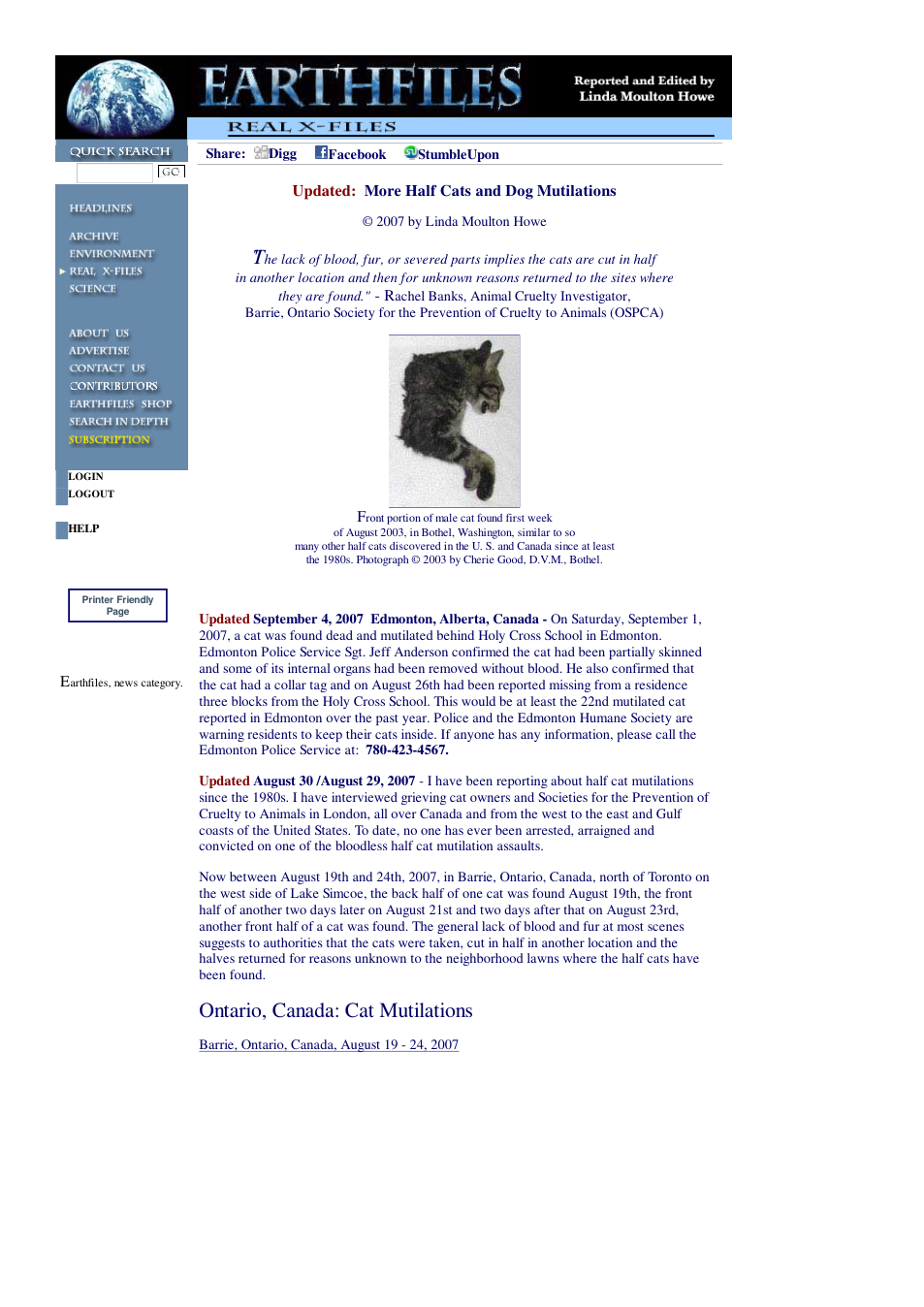 08 29 2007 More Half Cats and Dog Mutilations cover
