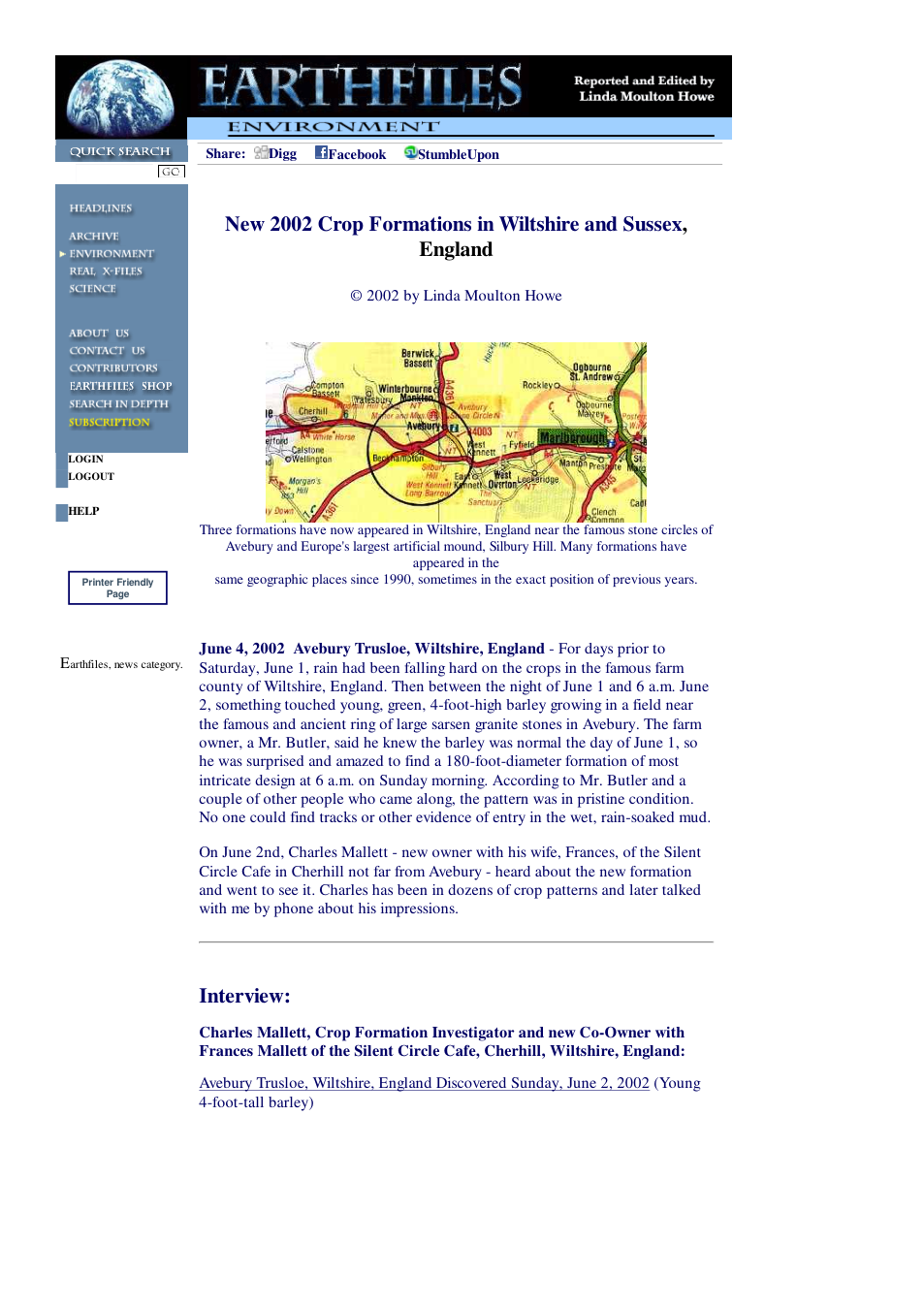 06 04 2002 New 2002 Crop Formations in Wiltshire and Sussex, England cover