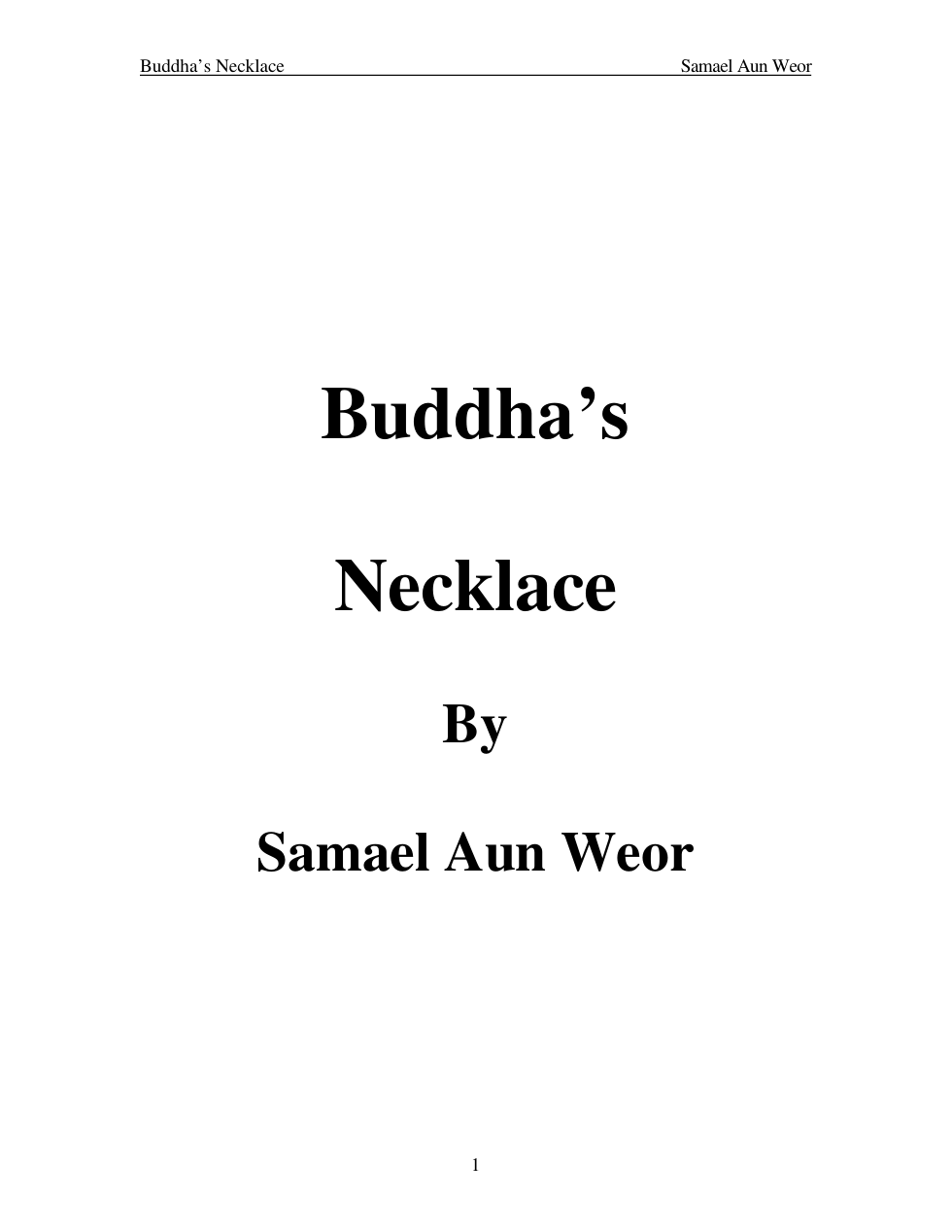 Buddha Necklace cover