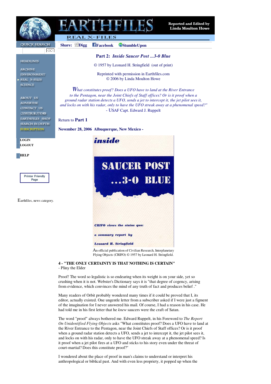 11 28 2006 Part 2 Inside Saucer Post 3-0 Blue cover