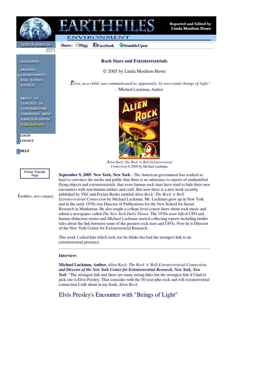 09 09 2005 Rock Stars and Extraterrestrials cover