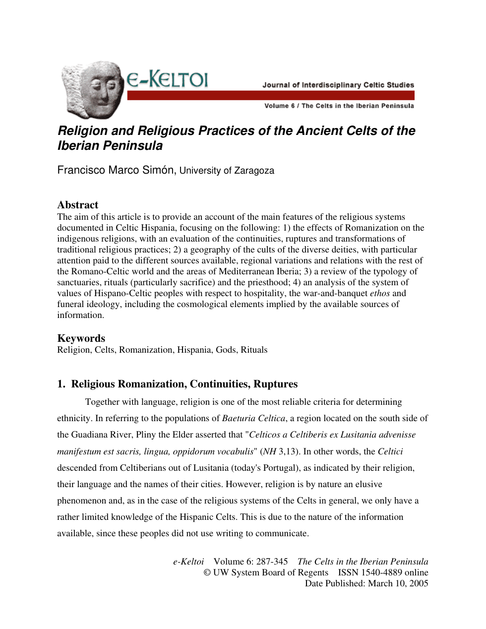 Religion and Religious Practices of the Ancient Celts of the cover