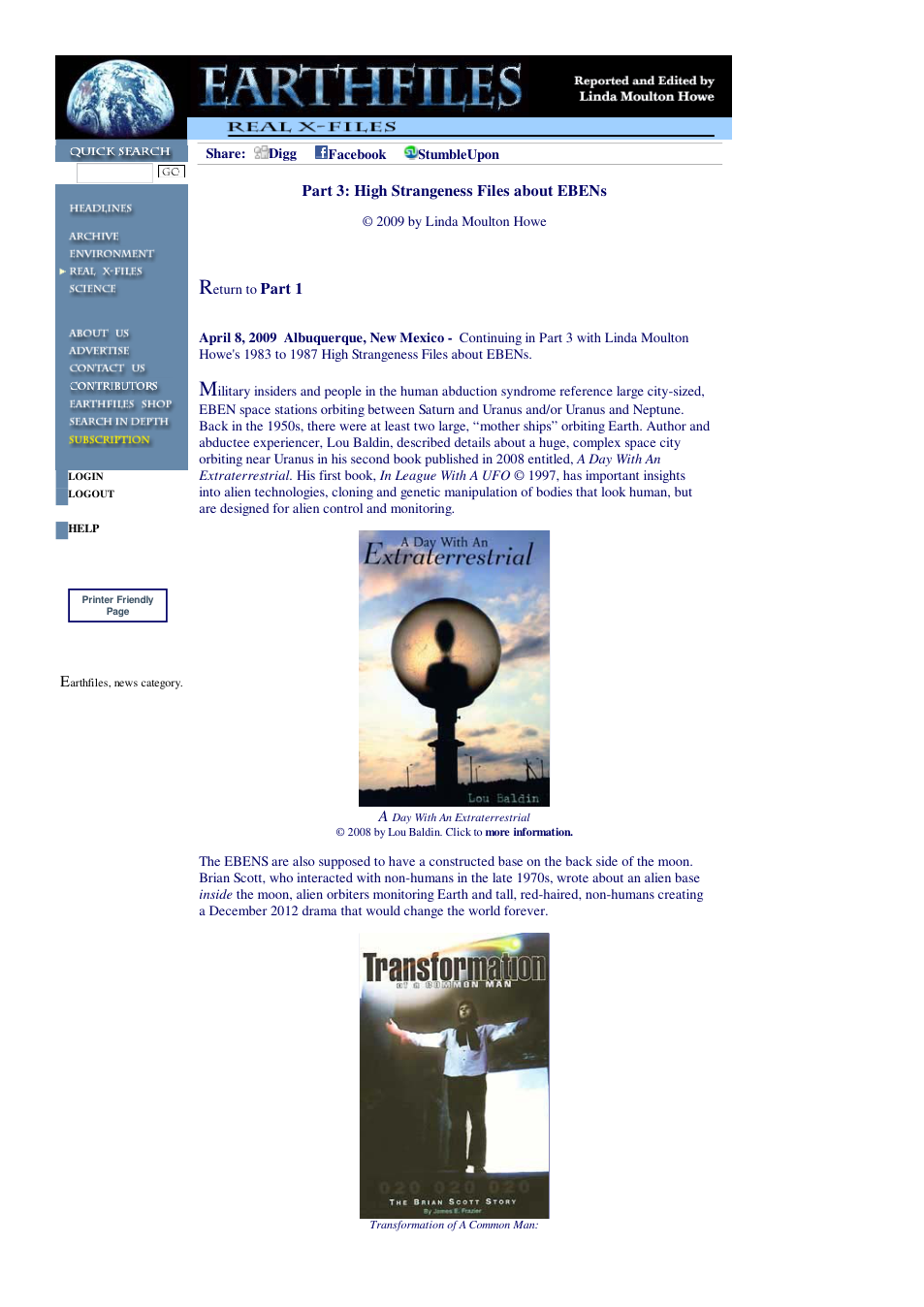 04 08 2009 Part 3 High Strangeness Files about EBENs cover