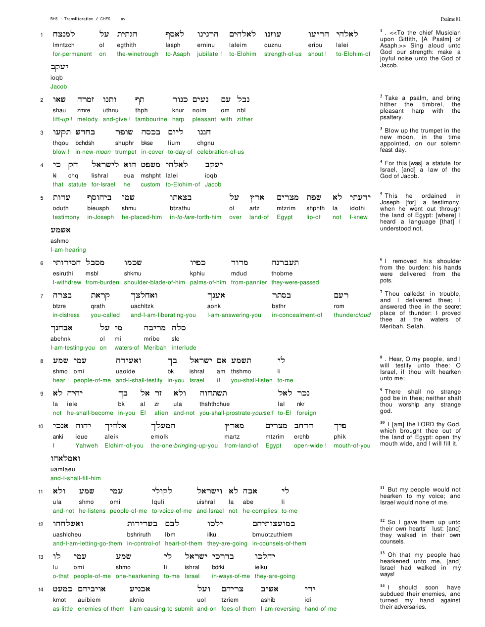 19081-The Book Of Psalms Chapter-081 cover