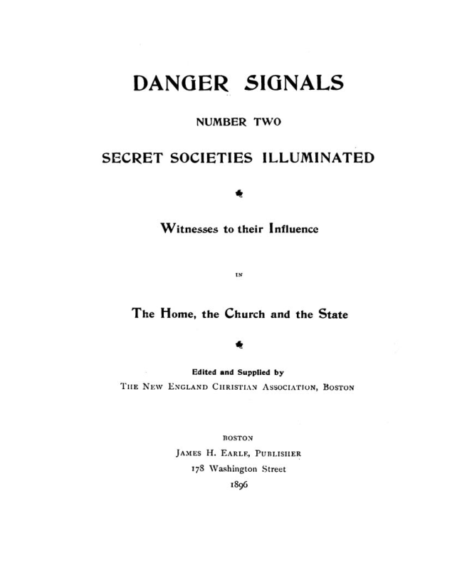 Danger Signals - Secret Societies Illuminated cover