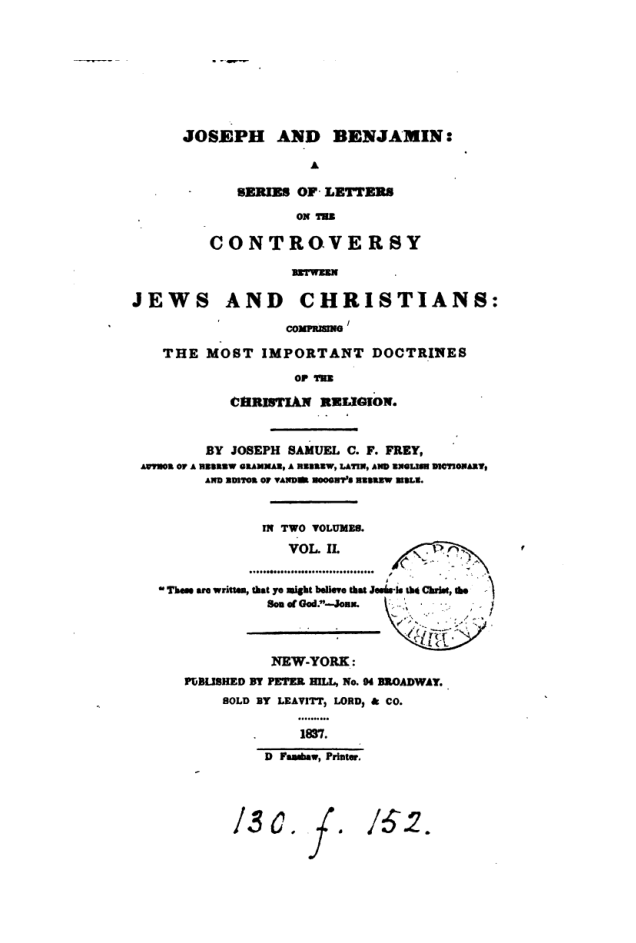 Joseph and Benjamin cover