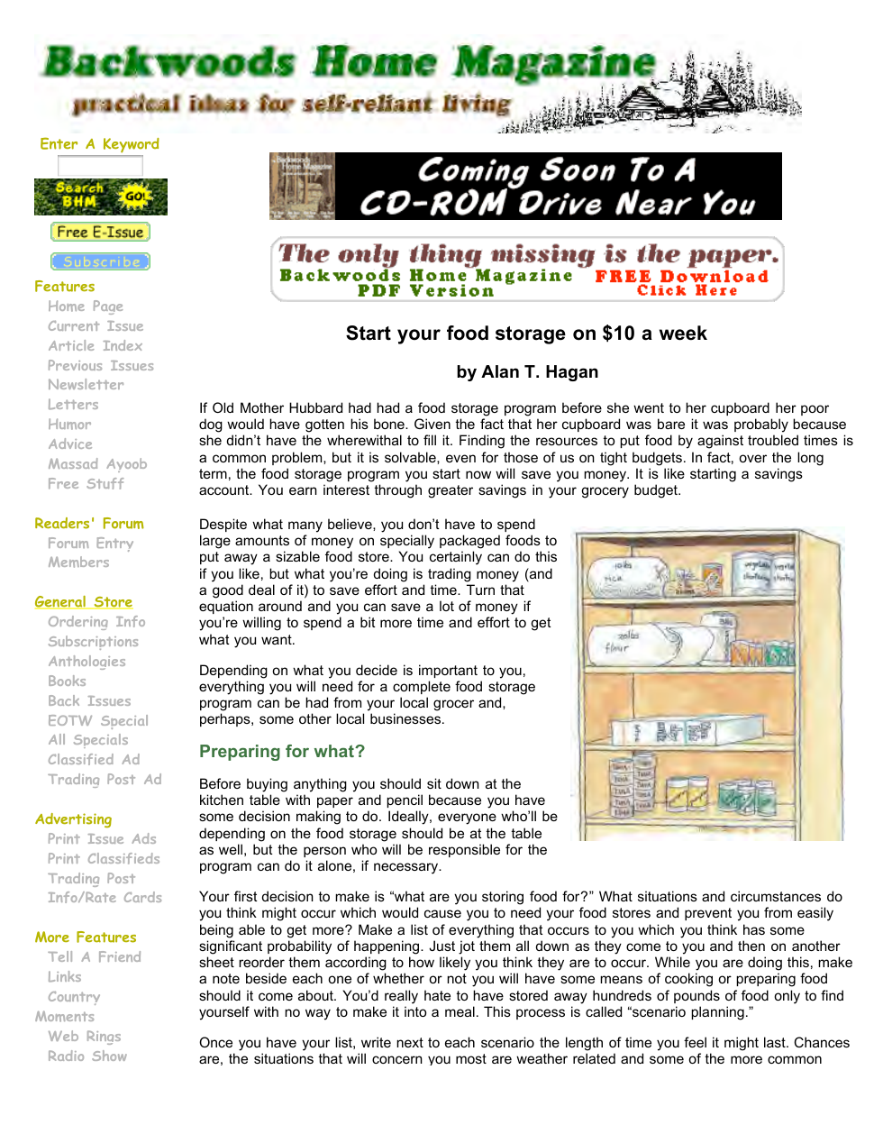 Start Your Food Storage On 10 Dollars A Week cover