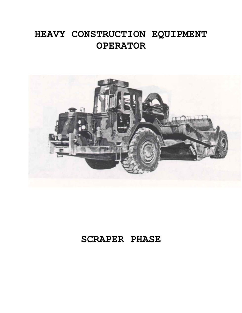 USMC - Heavy Construction Equipment Operator-Scraper 37p. cover