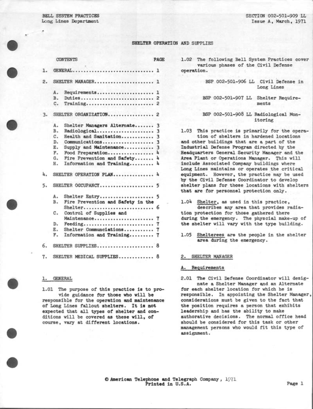 ARMY Vietnam - Shelter Operation and Supplies 1971 20p. cover