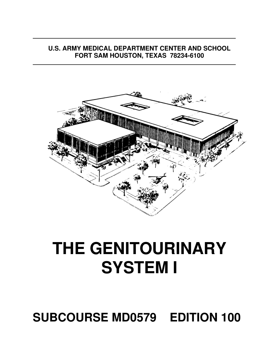 ARMY Medical - The Genitourinary System I Ed.100 90pgs cover