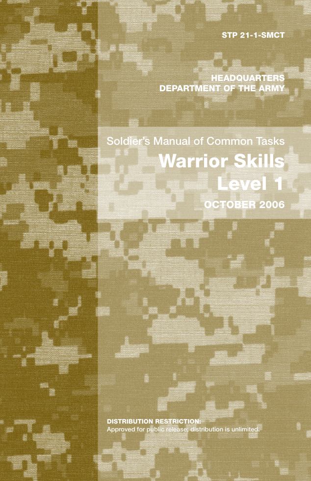 ARMY Soldier's Common Tasks - Warrior Skills 1 2006, 696pgs cover