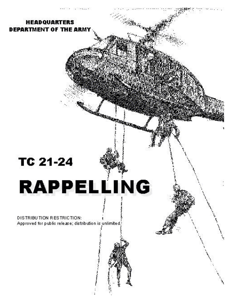ARMY Rappelling 1997 145p. cover