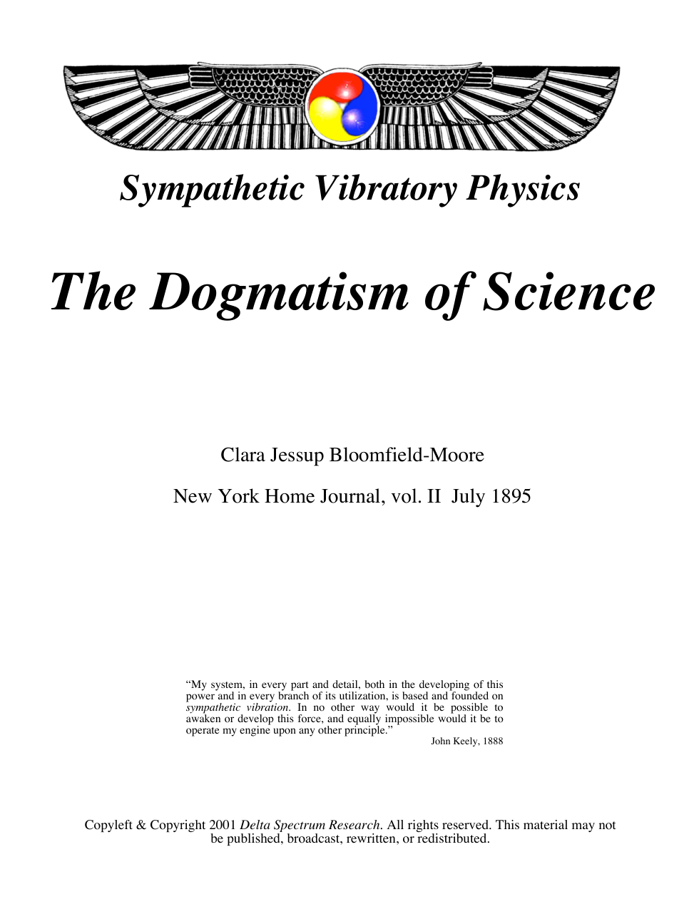 Dogmatism cover