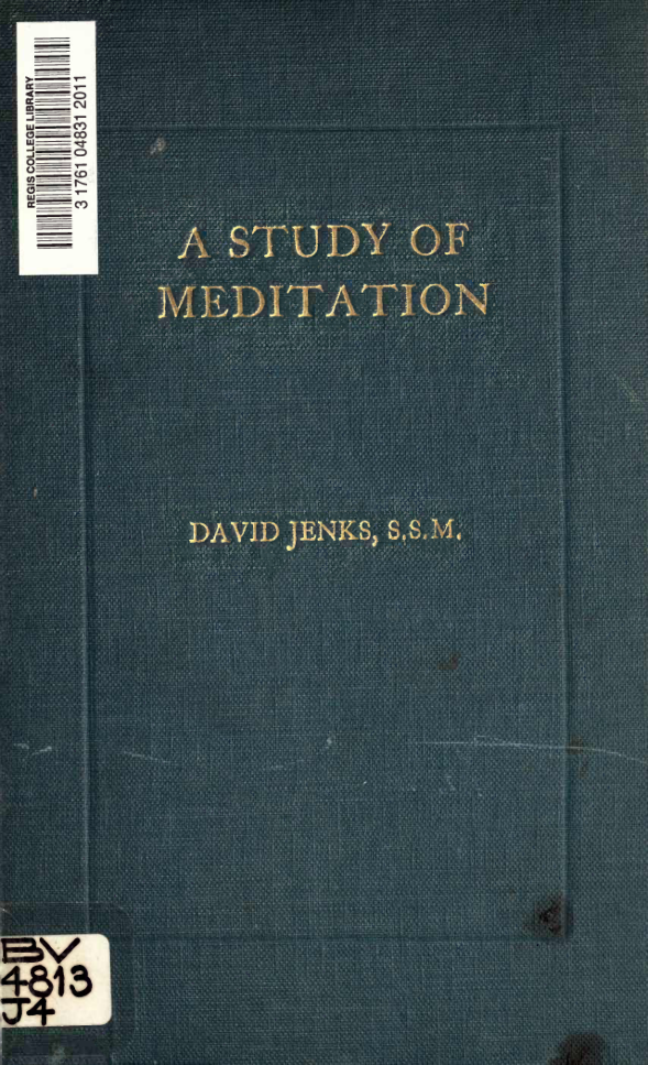 David Jenks - A Study of Meditation cover
