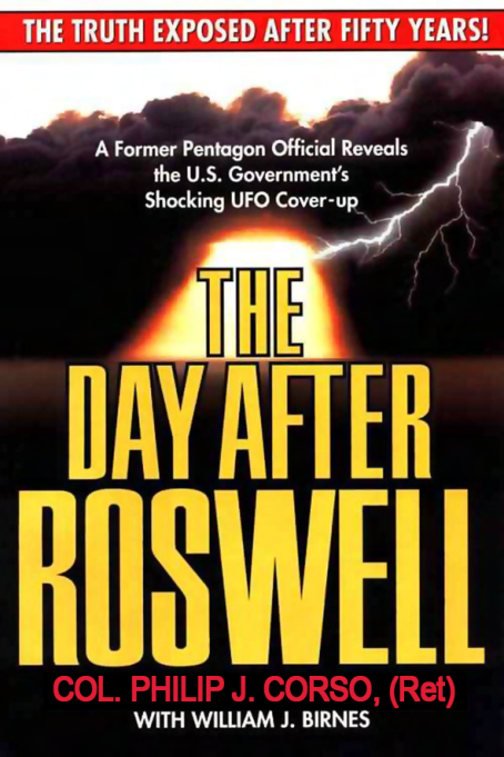 Philip J. Corso - The Day After Roswell cover