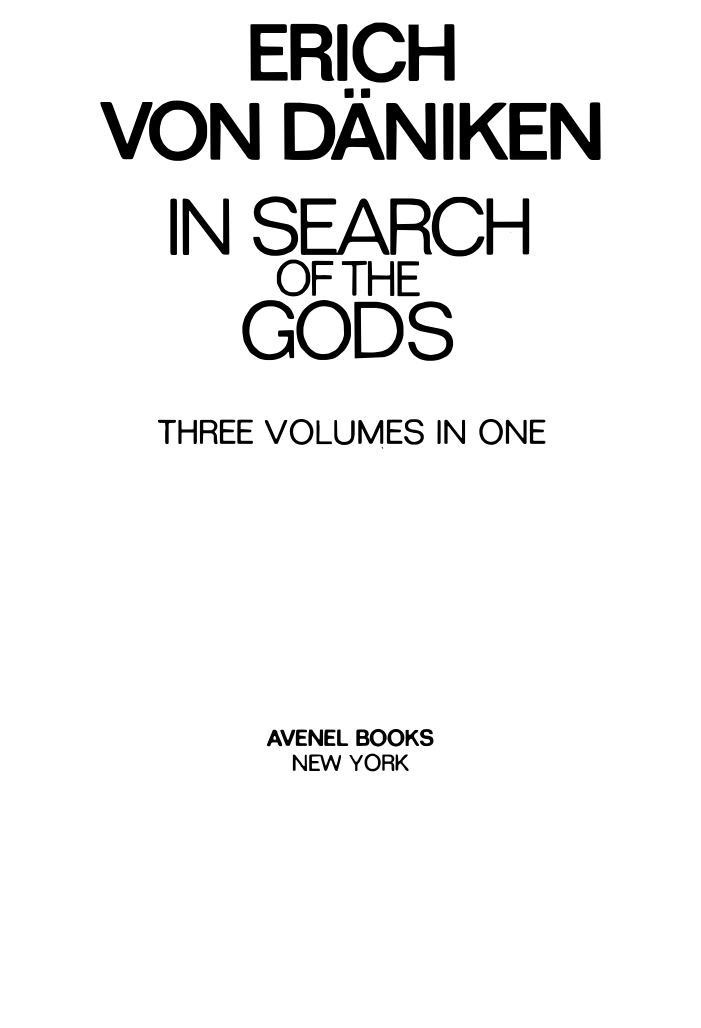 Erich von Daniken - In Search Of The Gods cover