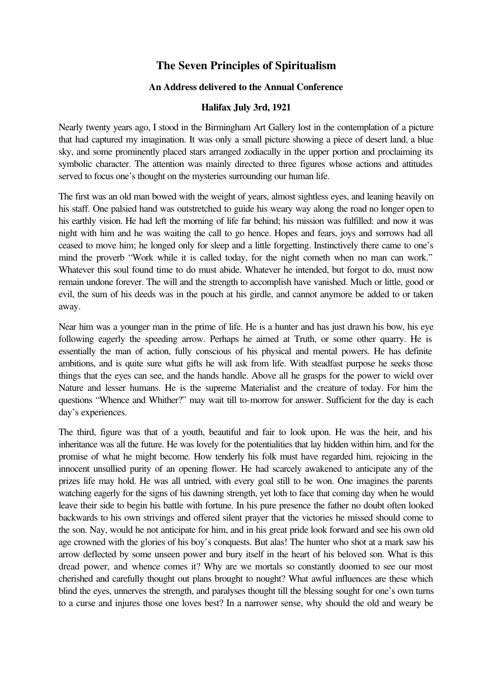 Seven Principles Of Spiritualism cover