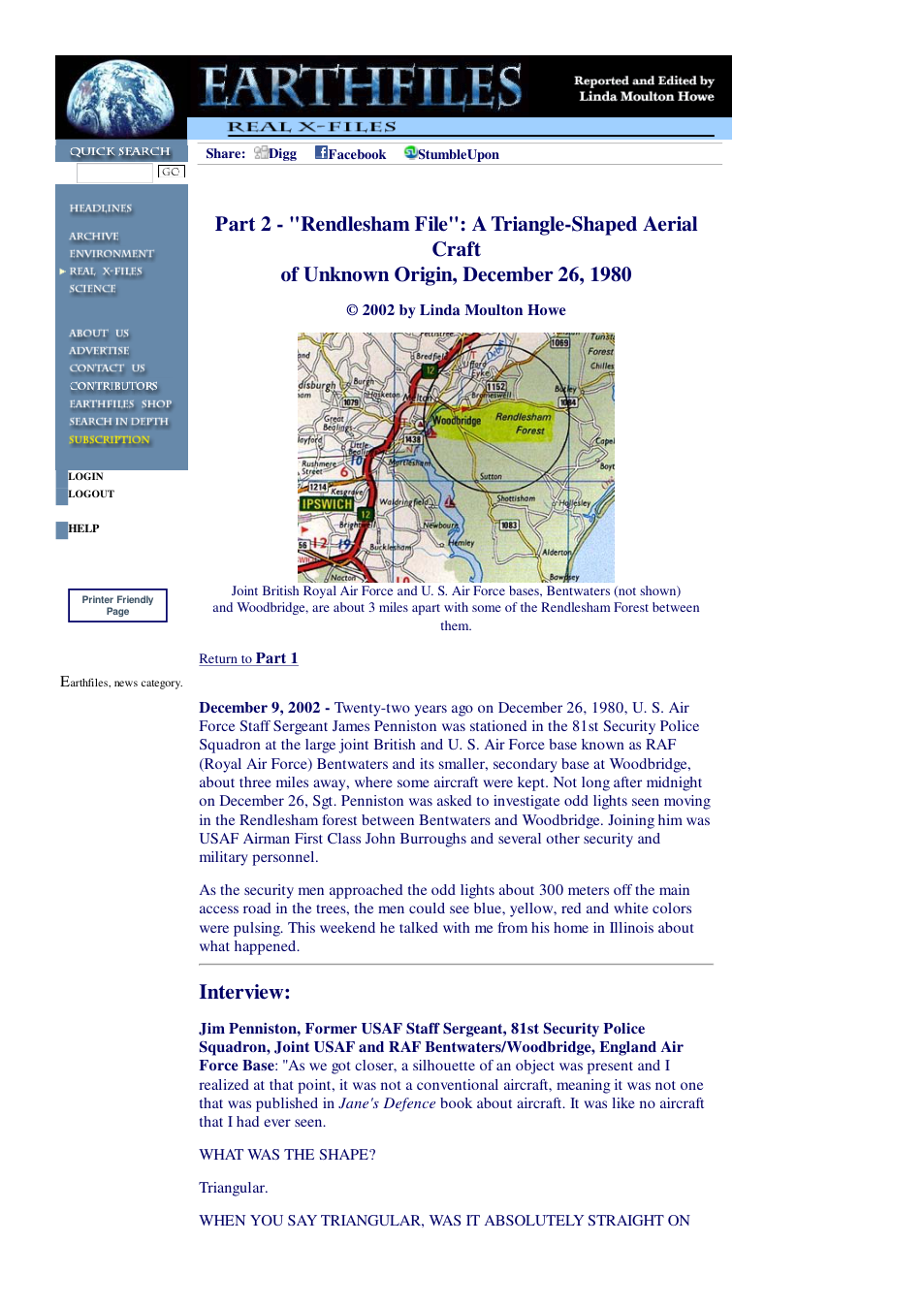 12 10 2002 Part 2 - Rendlesham File A Triangle-Shaped Aerial Craft of Unknown Origin, December 26, 1980 cover