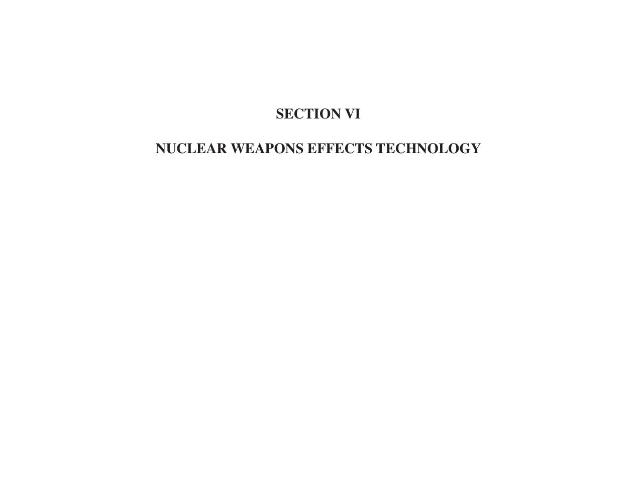 US ARMY 6 Nuclear Weapons Effects Technology cover