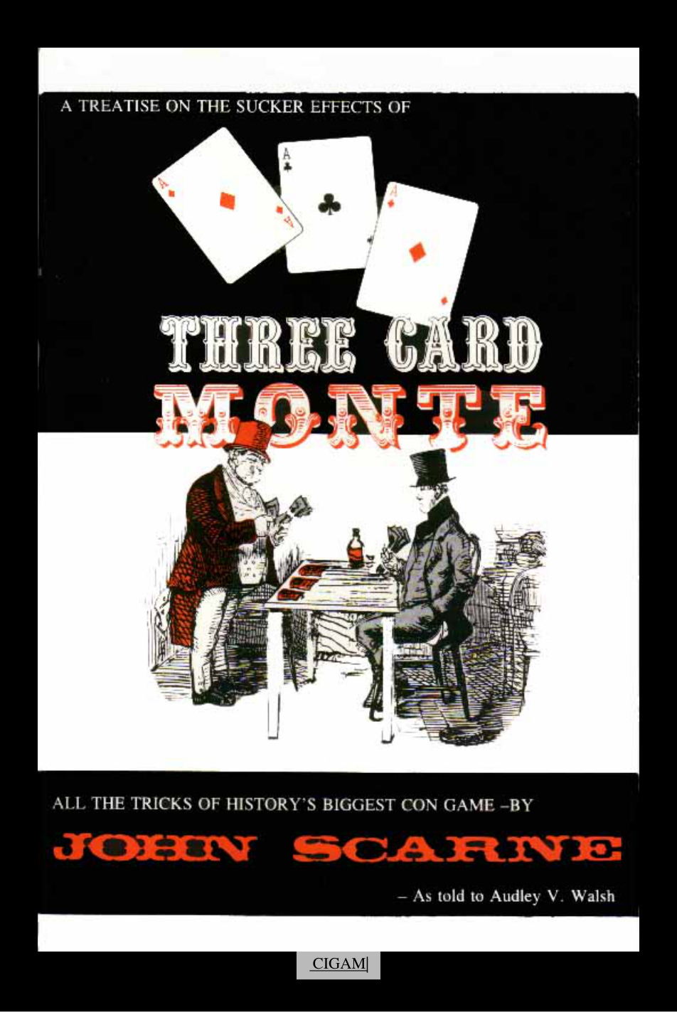 John Scarne - Three Card monte cover