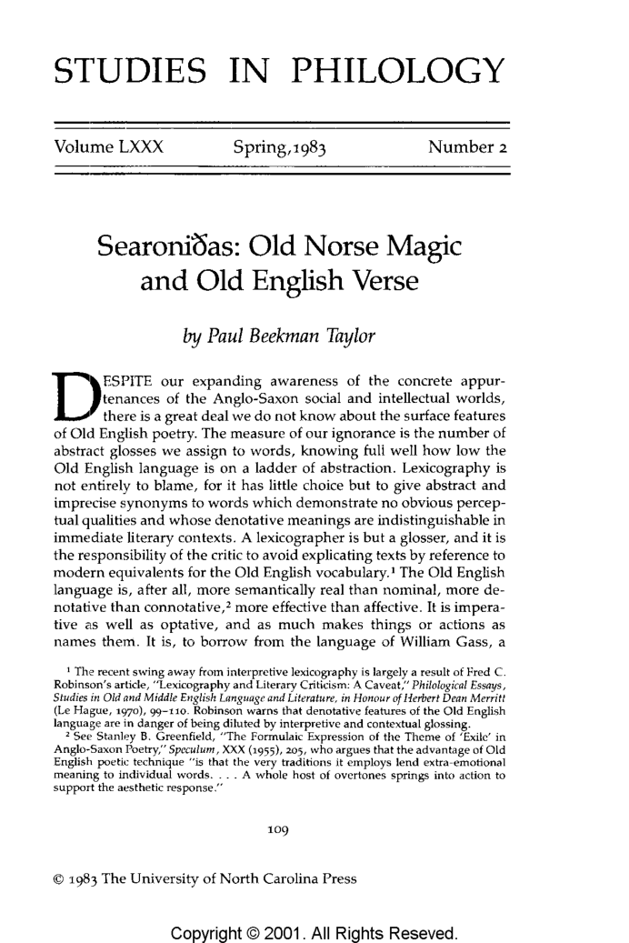 searoniрas - old norse magic and old english verse cover