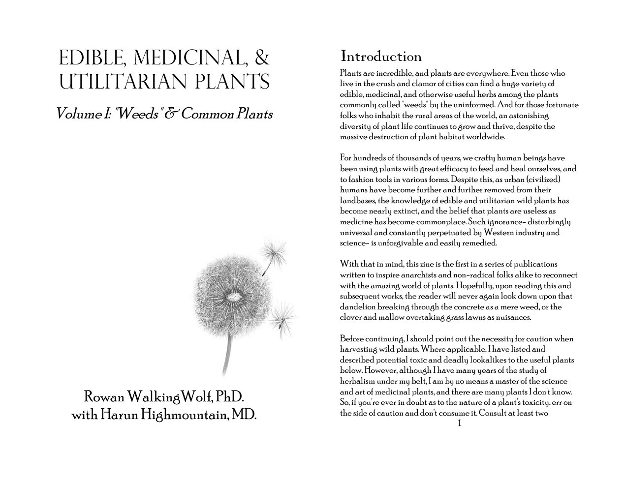 Edible, Medicinal, & Utilitarian Plants Vol. 1 cover