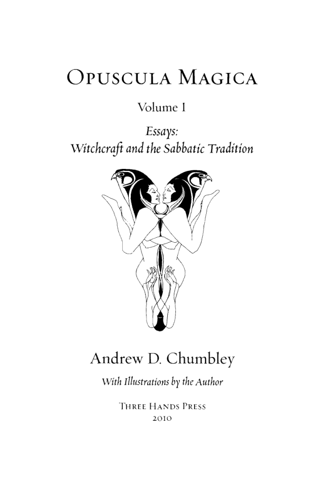 Andrew Chumbley - Opuscula Magica cover