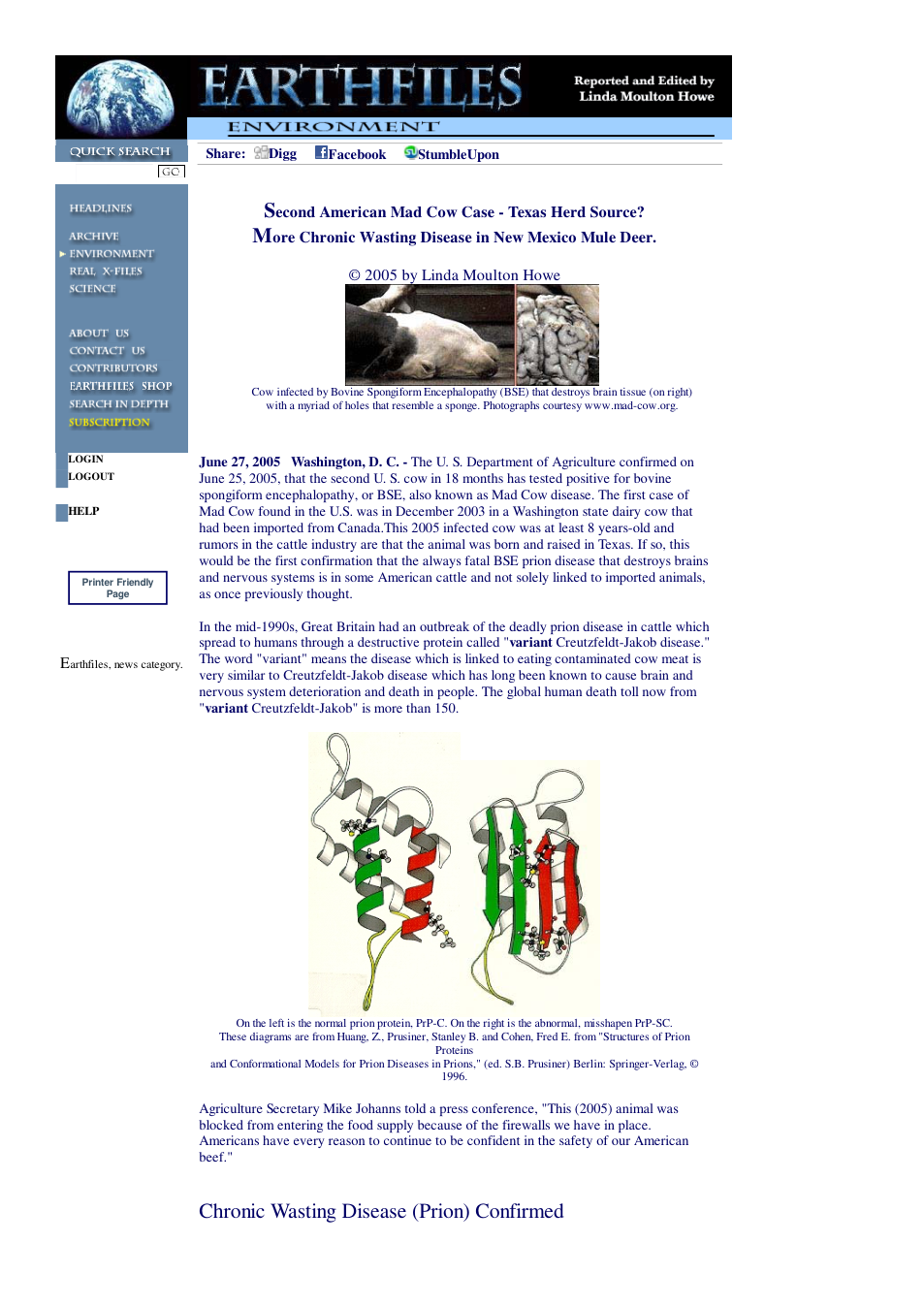 06 27 2005 Second American Mad Cow Case - Texas Herd Source cover