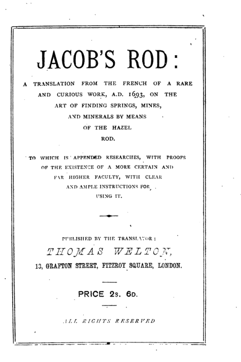 Jacobs Rod - T Welton cover