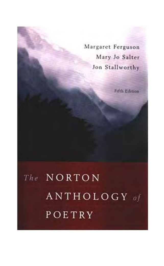 The Norton Anthology of Poetry cover