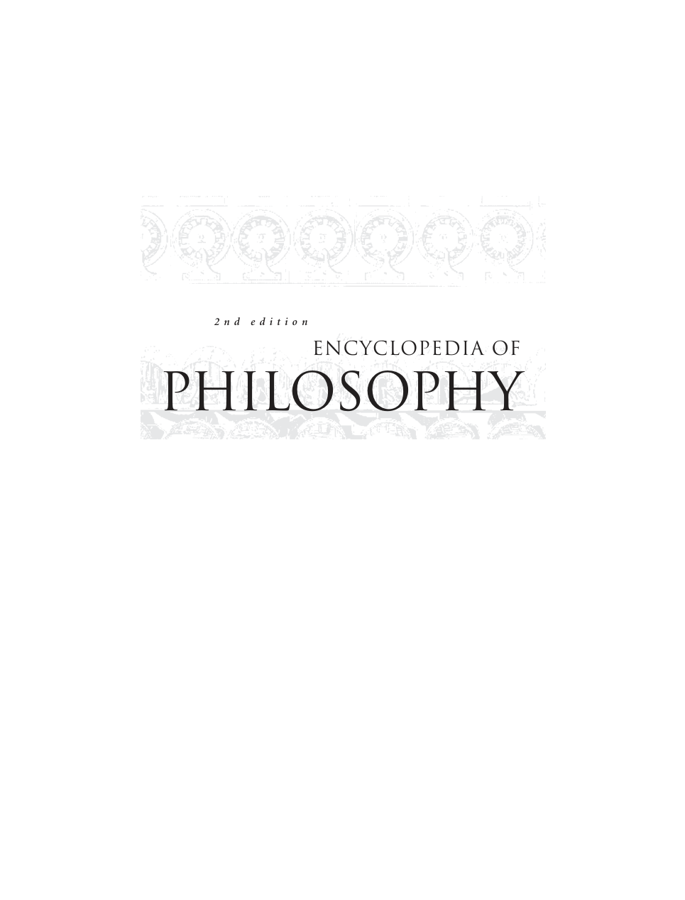 Encyclopedia of Philosophy Vol 9 (Shaftesbury–Zubiri) cover