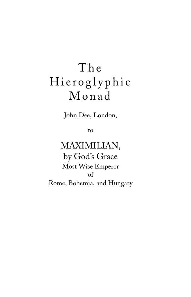 John Dee - The Hieroglyphic Monad cover