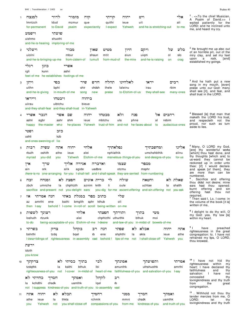 19040-The Book Of Psalms Chapter-040 cover