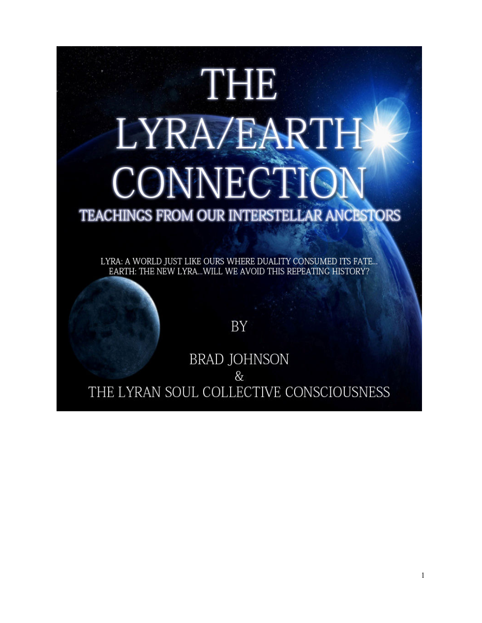 Brad Johnson - The Lyra Earth Connection cover