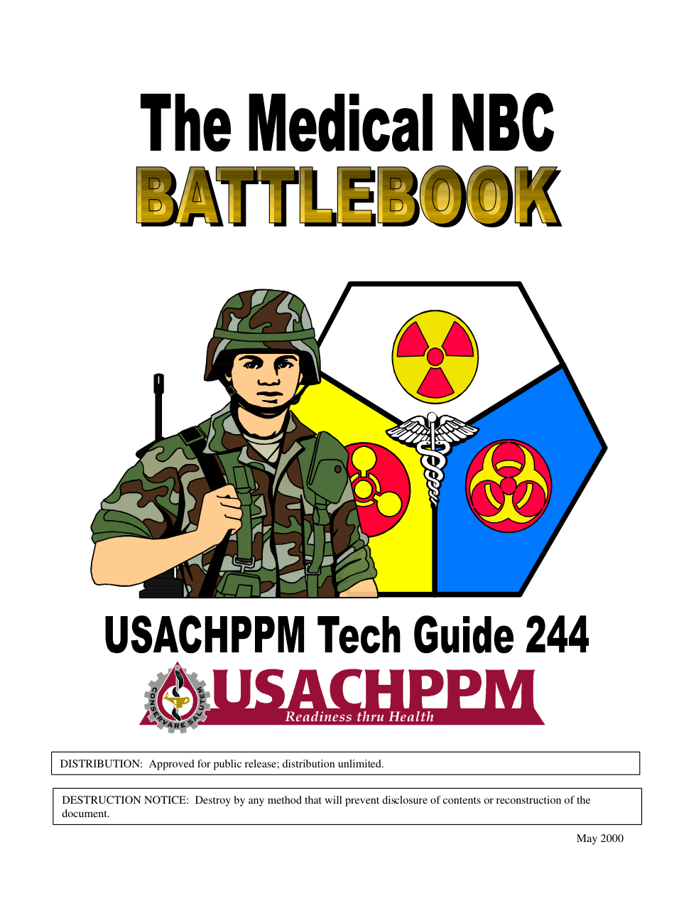 ARMY The Medical NBC Battlebook 2000 303 pages cover