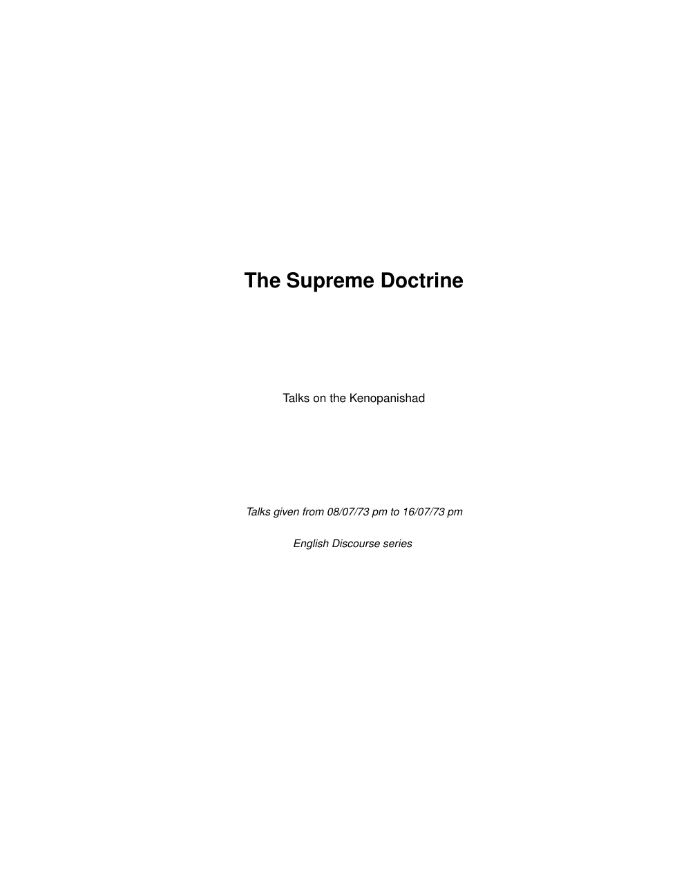 The Supreme Doctrine cover