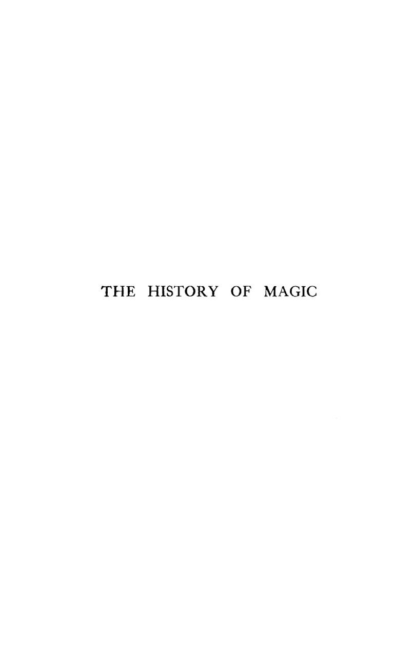 Levi-The History of Magic cover