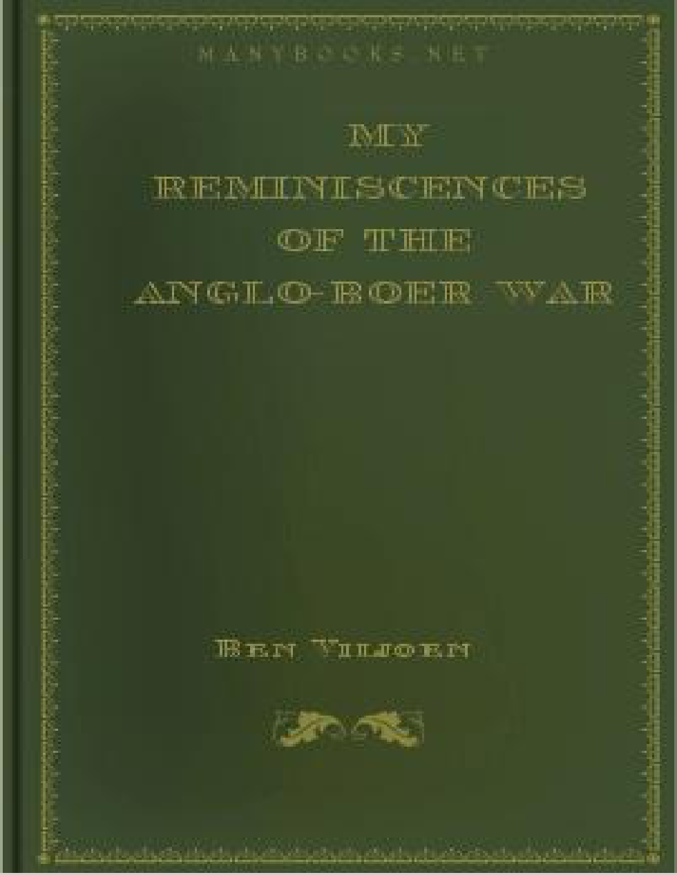 war - my reminiscences of the anglo boer war cover
