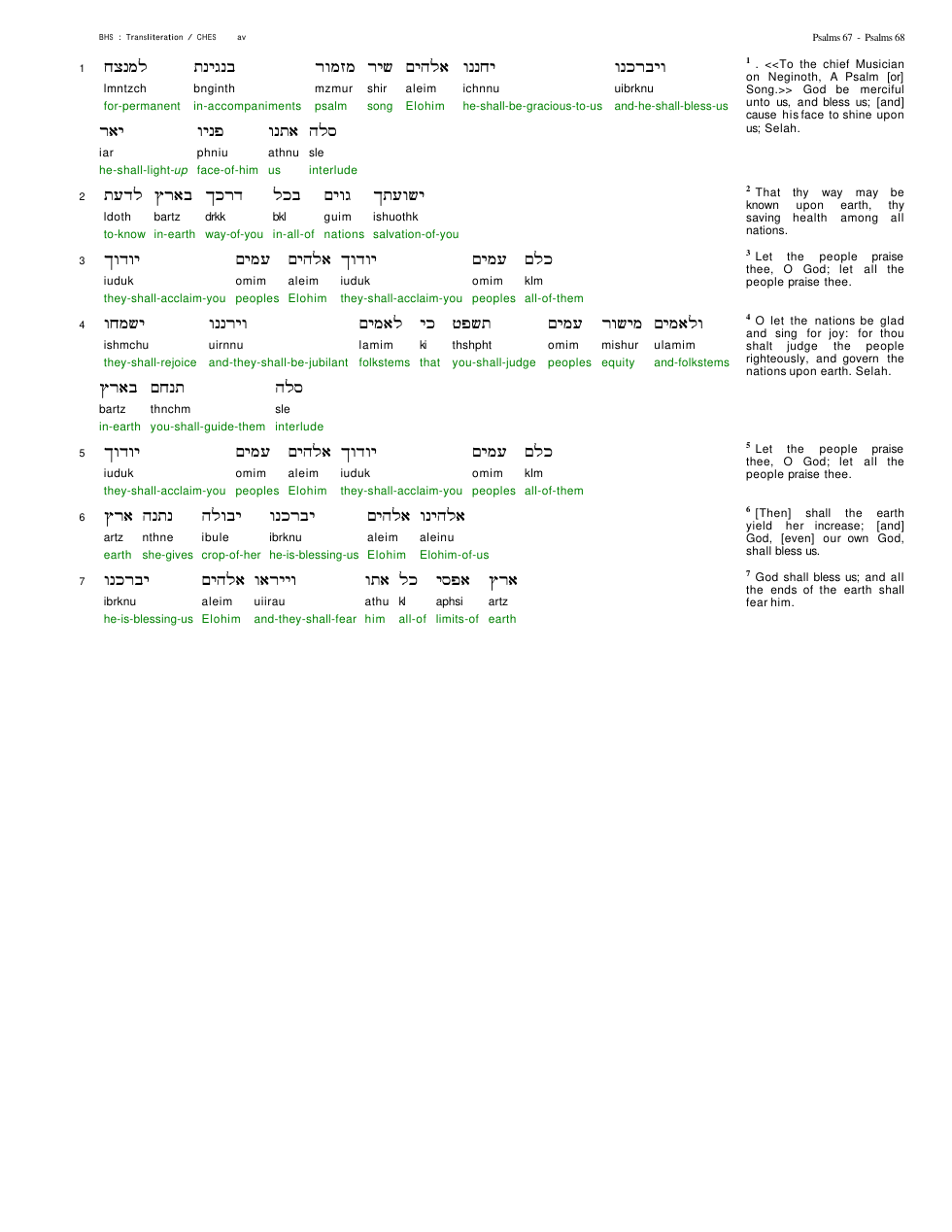 19067-The Book Of Psalms Chapter-067 cover