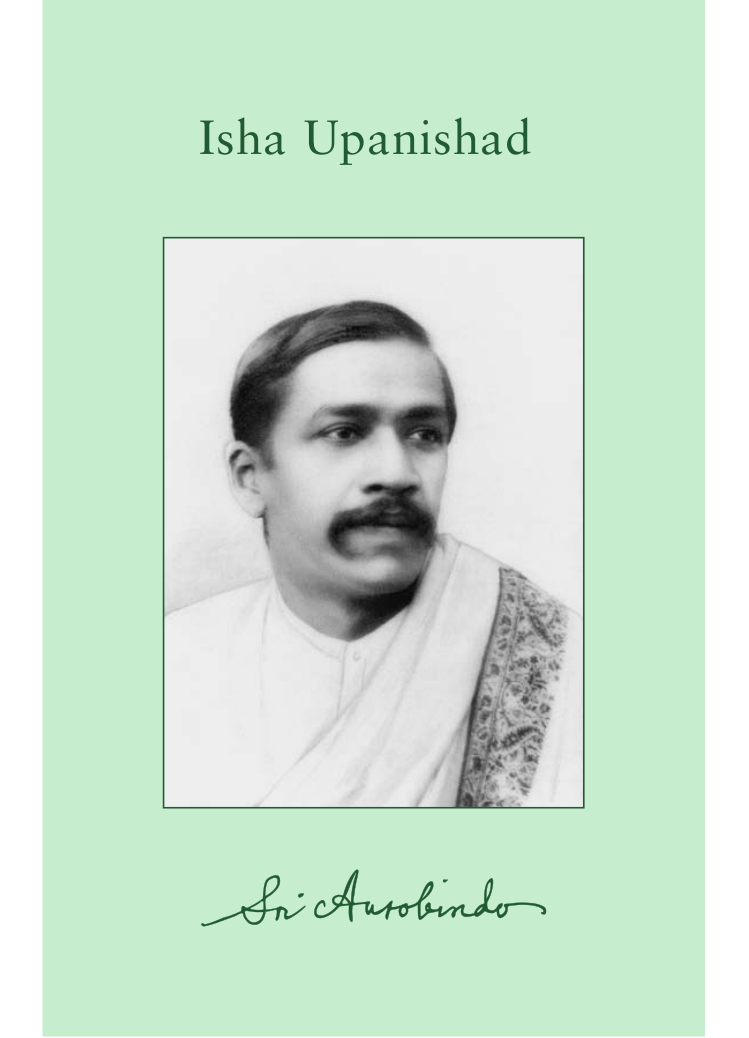 Sri Aurobindo - Upanishads - I - Isha Upanishad cover