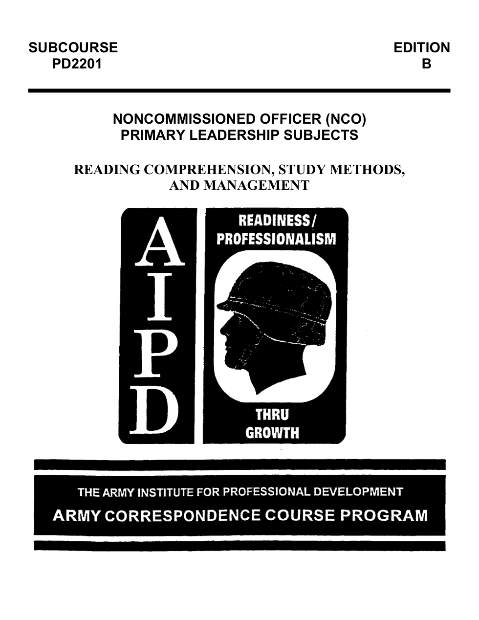 ARMY Reading Comp.Study Methods,Time Manage.Skills cover