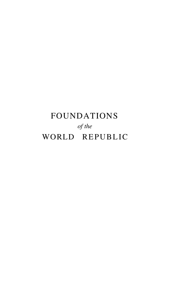 Borgese, G. A. - Foundations of the World Republic (1953) cover
