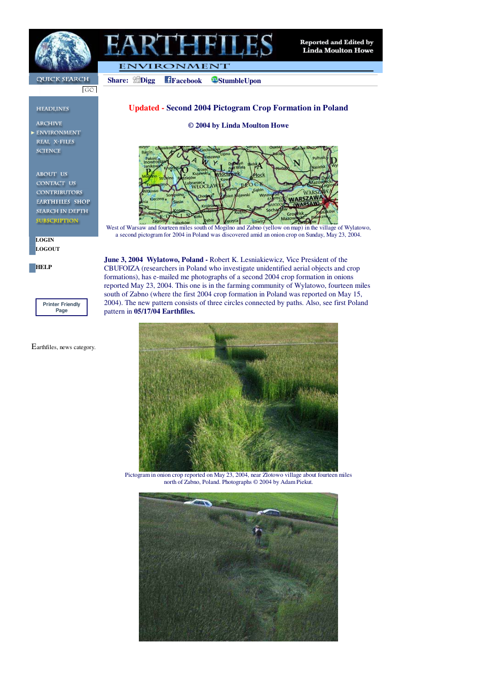 06 03 2004 Updated - Second 2004 Pictogram Crop Formation in Poland cover
