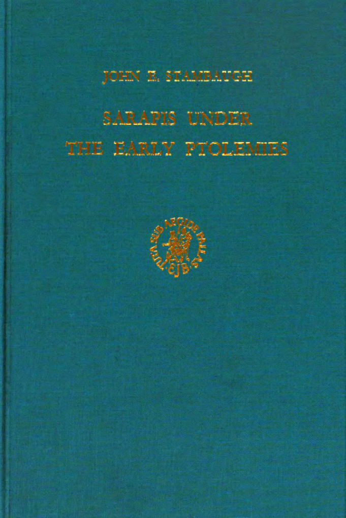 Sarapis under the Early Ptolemies-Brill Academic Publishers (1972) cover