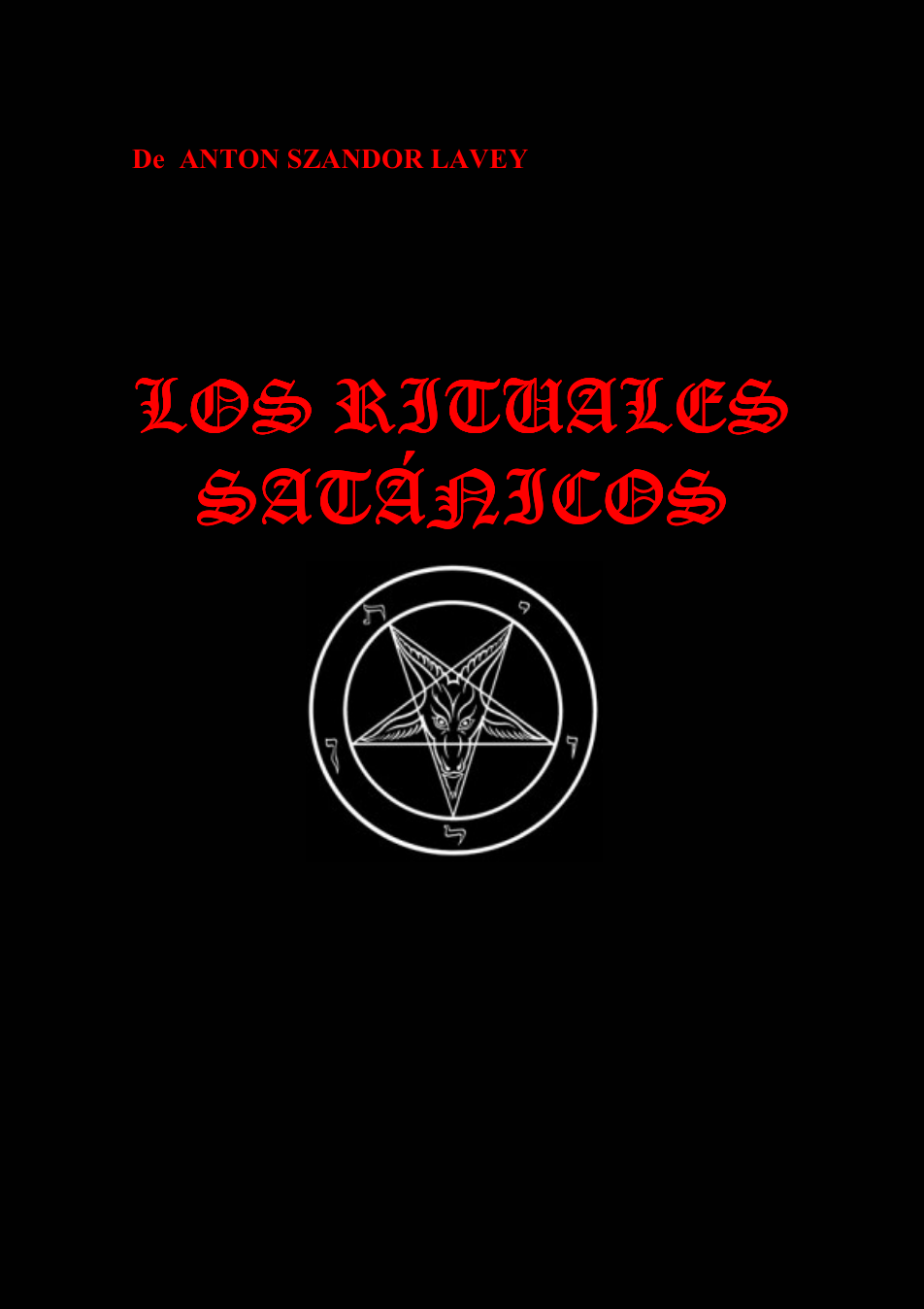 Los Rituales Satanicos [Spanish] cover