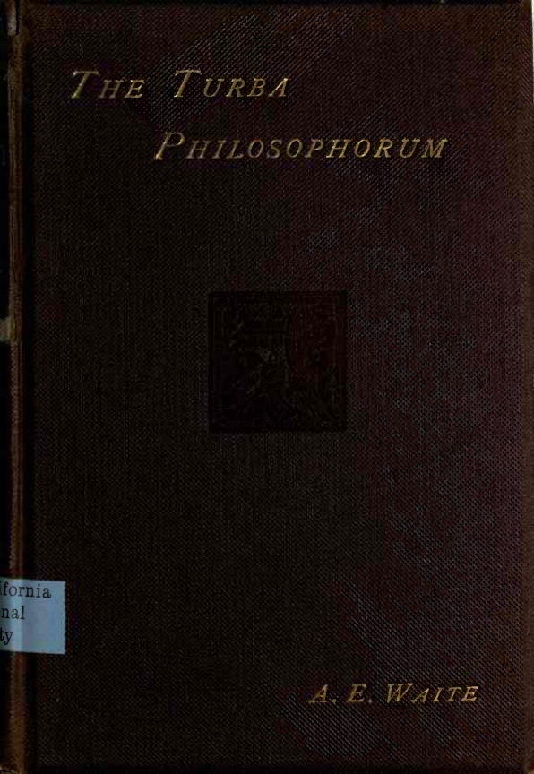 A.E. Waite - The Turba Philosophorum cover