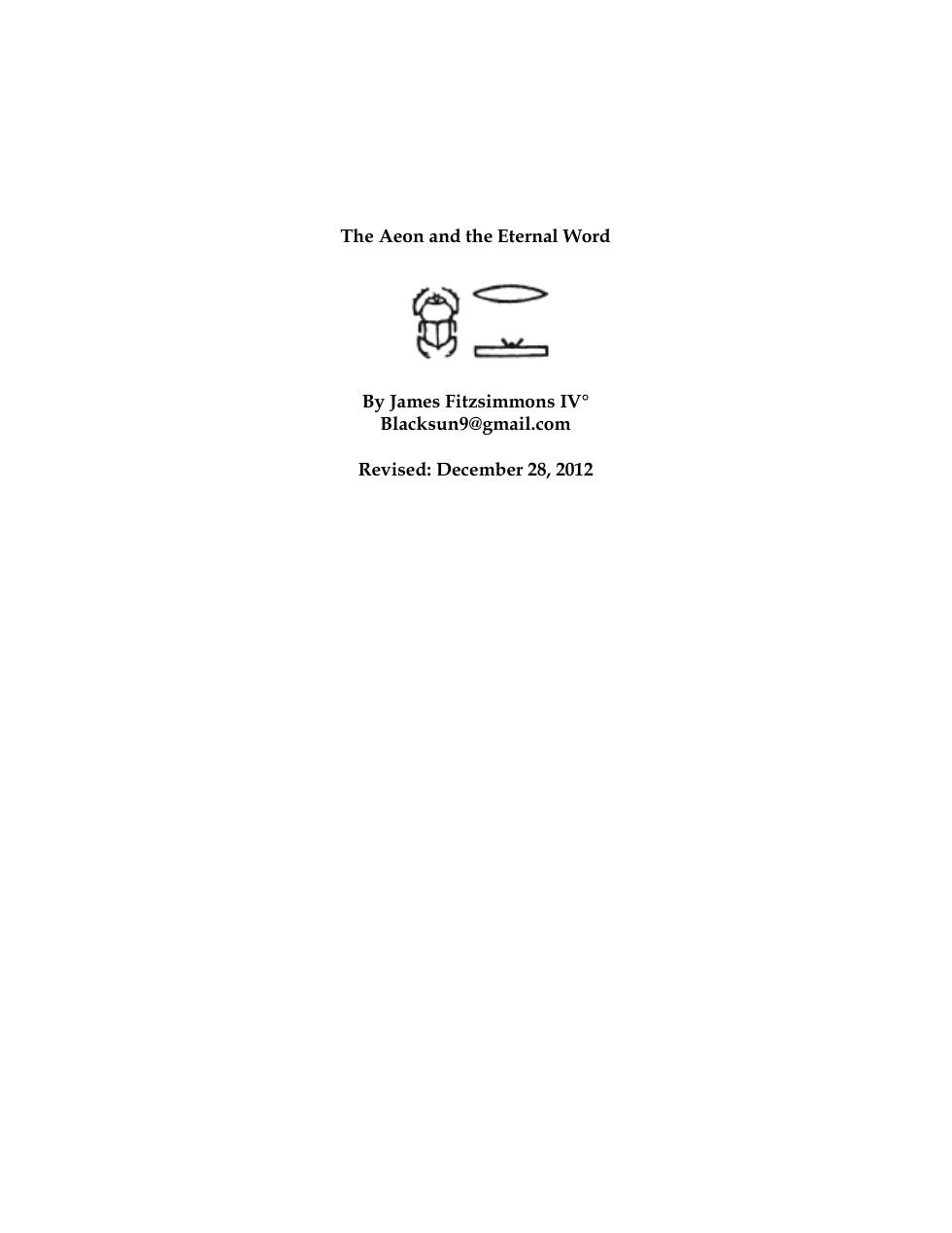AeonandEternalWord cover