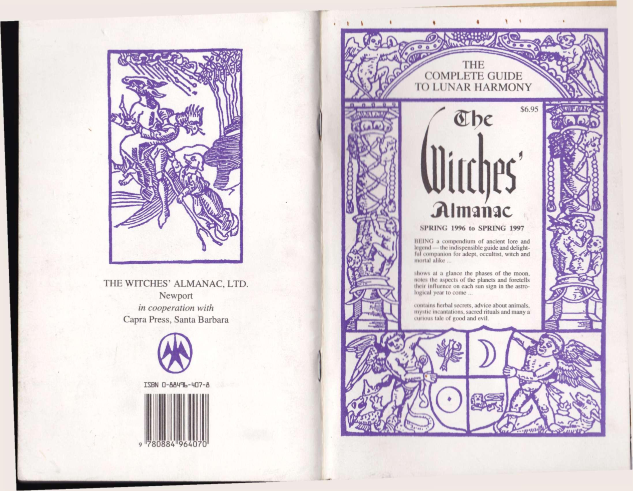Elizabeth Pepper - The Witches' Almanac Spring 1996 to 1997 cover