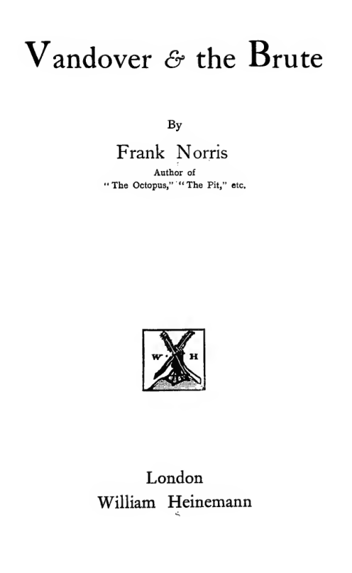 Vandover and the brute cover